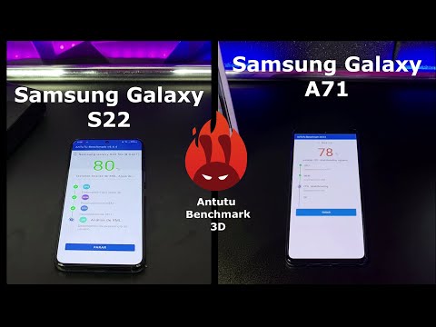 Samsung Galaxy S22 vs Samsung Galaxy A71 – DUELO ANTUTU BENCHMARK 🚀