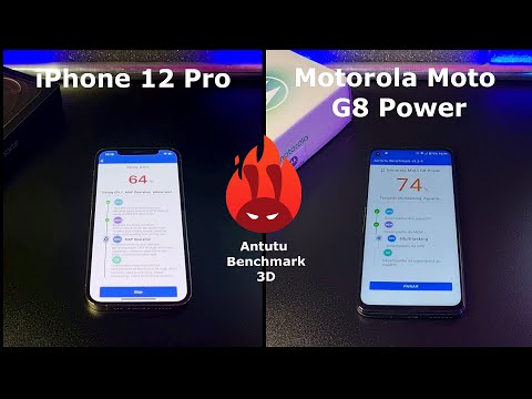 iPhone 12 Pro vs Motorola Moto G8 Power – DUELO ANTUTU BENCHMARK 🚀