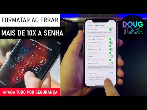 Como APAGAR TUDO se ERRAR A SENHA 10x no iPhone