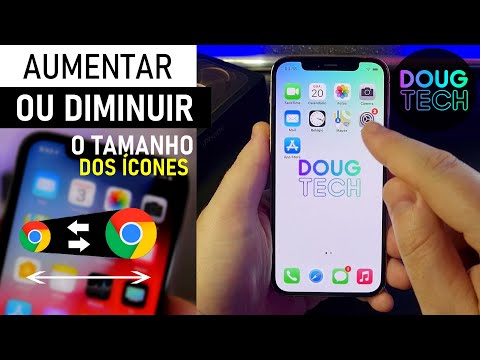 Como Aumentar/Diminuir os ÍCONES no iPhone