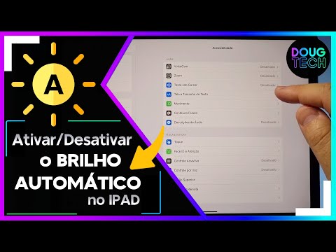 Como Ativar/Desativar o BRILHO AUTOMÁTICO no IPAD