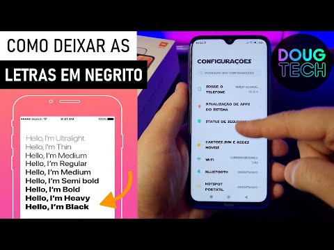 Como deixar as LETRAS em NEGRITO no Xiaomi