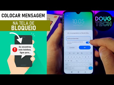 Como Colocar MENSAGEM na TELA DE BLOQUEIO do Xiaomi