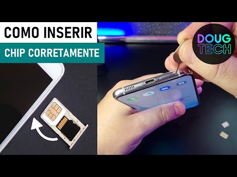 Como Inserir o CHIP/SIM na GAVETA do Samsung