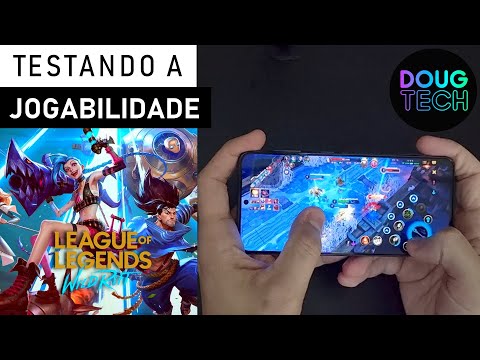 Jogando o League of Legends Wild Rift no Samsung Galaxy S21