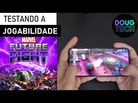 Jogando o Marvel Future Fight no Samsung Galaxy S21