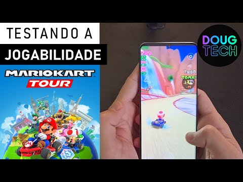 Jogando o Mario Kart Tour no Samsung Galaxy S20 Plus