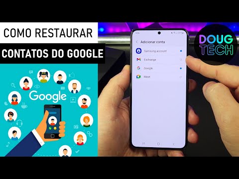 Como Restaurar os CONTATOS do Google no Samsung Galaxy