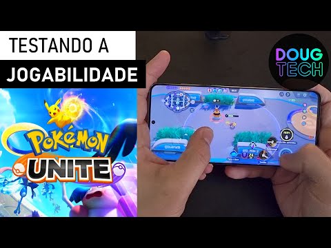 Jogando o Pokémon Unite no Samsung Galaxy S20 Plus