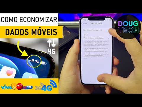 Como Economizar DADOS MÓVEIS no iPhone