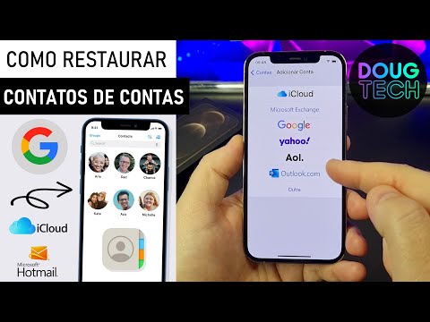 Como Sincronizar CONTATOS de outras CONTAS no iPhone