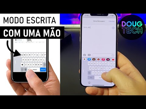 Como ajustar o TECLADO para UMA MÃO no iPhone