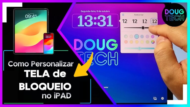 Como Personalizar a TELA de BLOQUEIO no iPAD