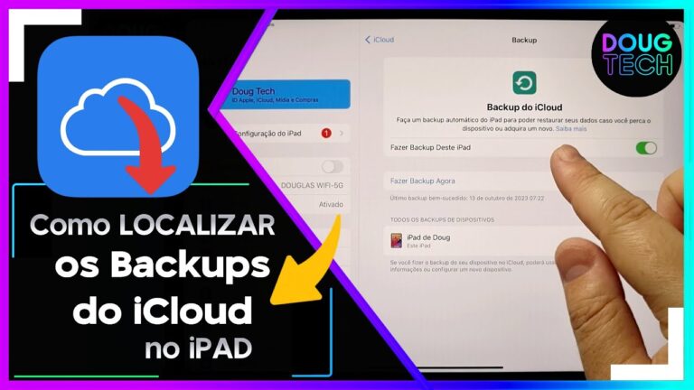 Como Localizar os BACKUPS do iCloud no iPAD