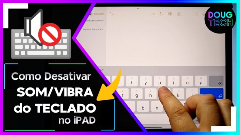 Como Desativar SOM/VIBRA do TECLADO no iPAD