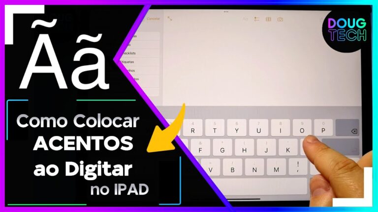 Como Colocar ACENTOS ao Digitar no IPAD