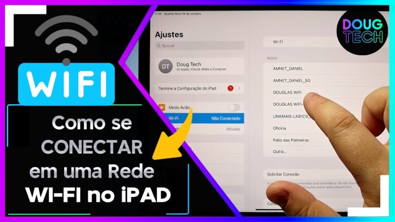 Como se CONECTAR em uma Rede WI-FI no iPAD