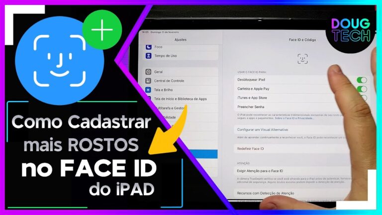 Como Cadastrar mais ROSTOS no FACE ID do iPAD