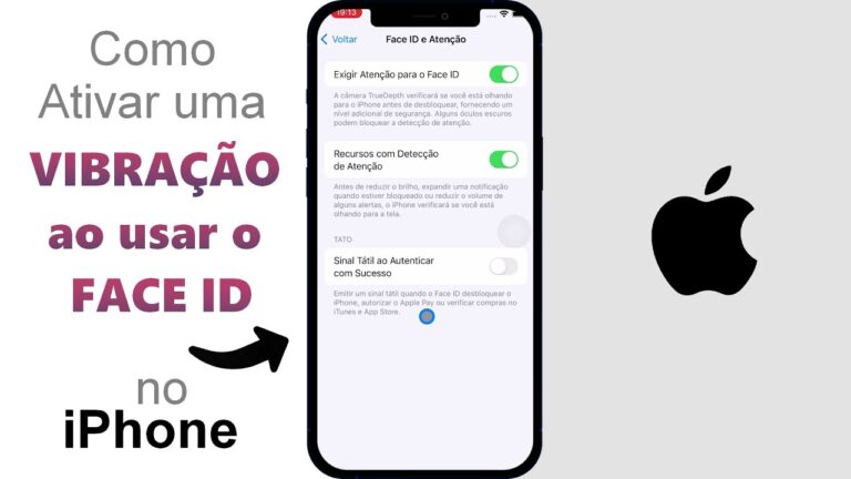 Como Ativar uma VIBRAÇÃO ao usar o FACE ID no iPhone