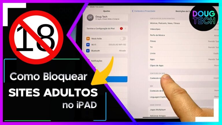 Como BLOQUEAR Sites ADULTOS no iPAD