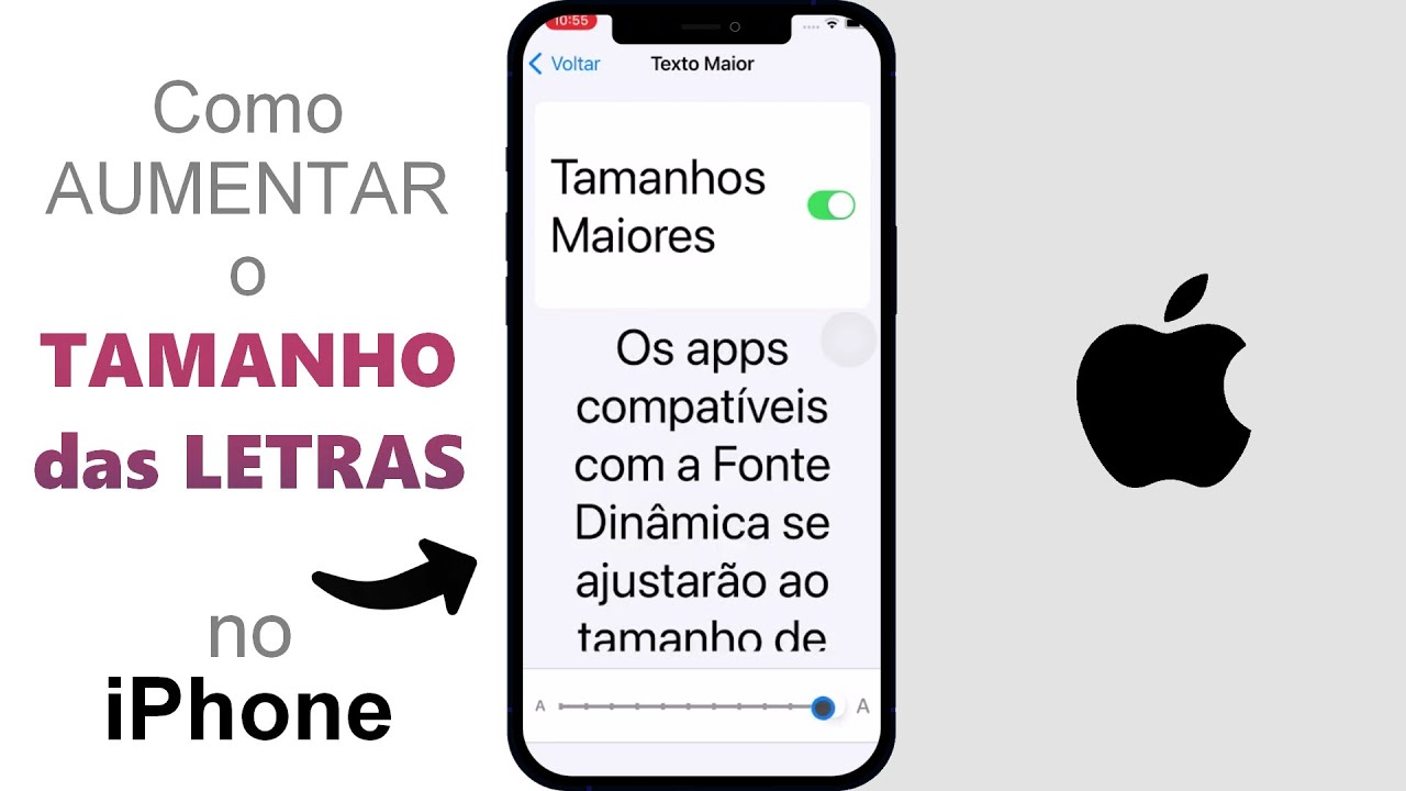 Como AUMENTAR o Tamanho das LETRAS no iPhone