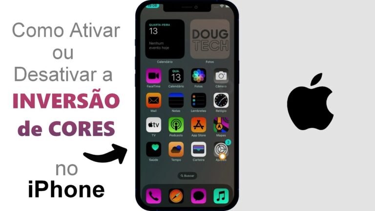 Como Ativar/Desativar a INVERSÃO de CORES no iPhone