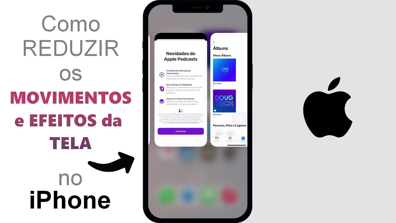 Como REDUZIR os Movimentos/Efeitos da TELA no iPhone