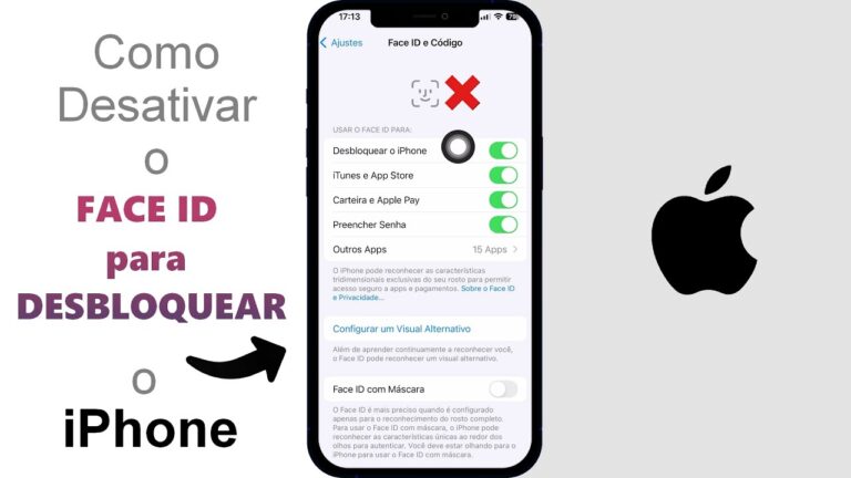 Como Desativar o FACE ID para Desbloquear o iPhone