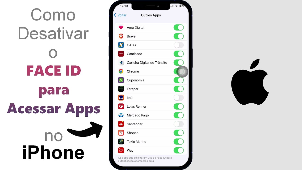 Como Desativar o FACE ID para ENTRAR em Apps no iPhone