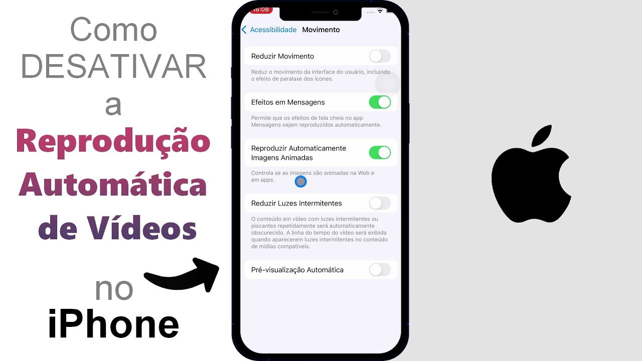Como DESATIVAR a Reprodução Automática de Vídeos no iPhone Como DESATIVAR a Reprodução Automática de Vídeos no iPhone