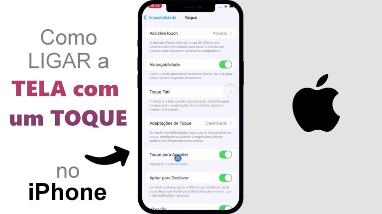 Como LIGAR a TELA com um TOQUE no iPhone