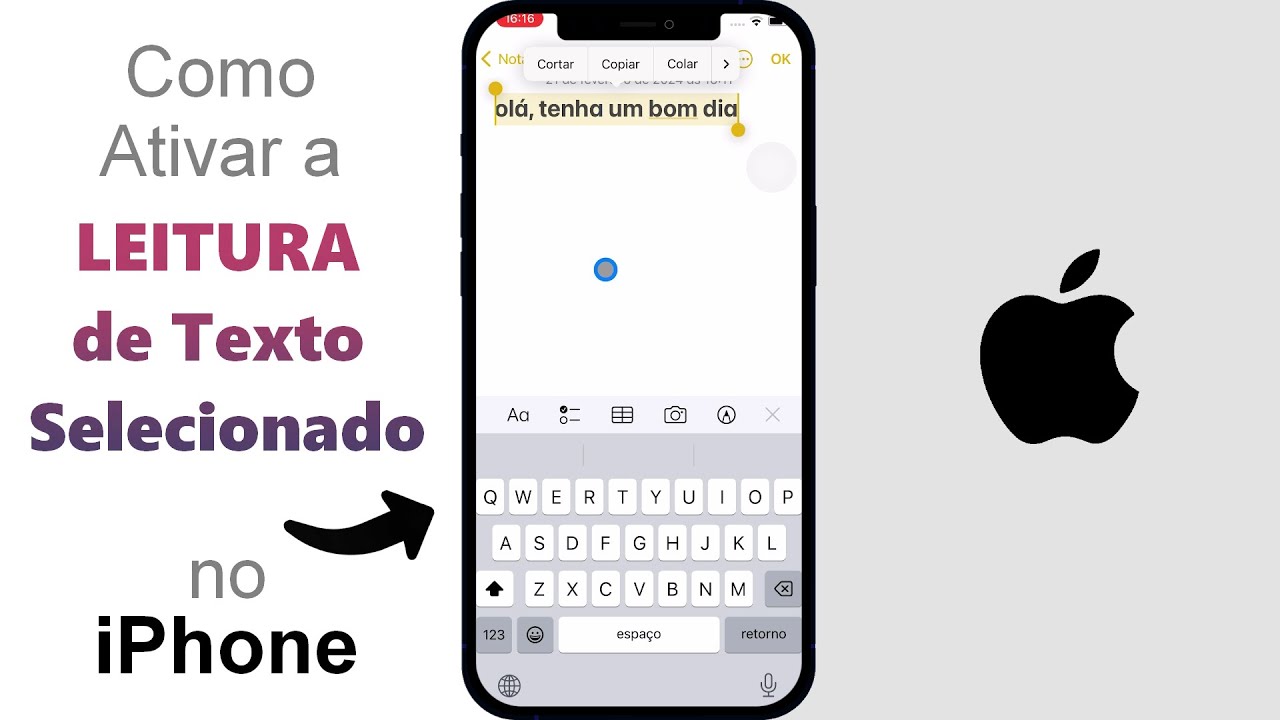 Como Ativar a LEITURA de TEXTO Selecionado no iPhone