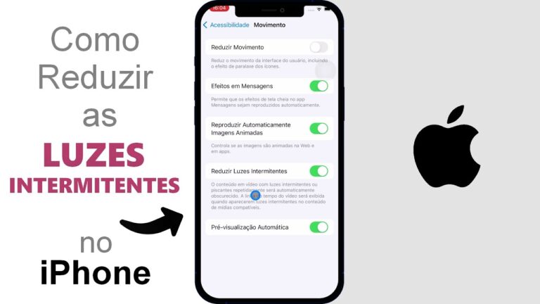 Como Reduzir as LUZES INTERMITENTES no iPhone