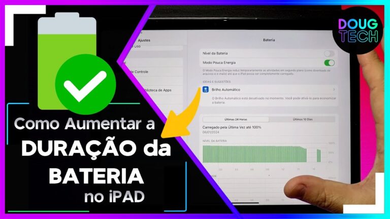 Como Aumentar a DURAÇÃO da BATERIA no iPAD