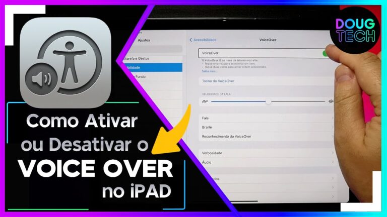 Como Ativar/Desativar o VOICE OVER no iPAD