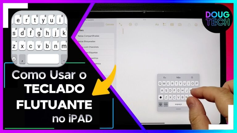 Como Usar o TECLADO FLUTUANTE no iPAD