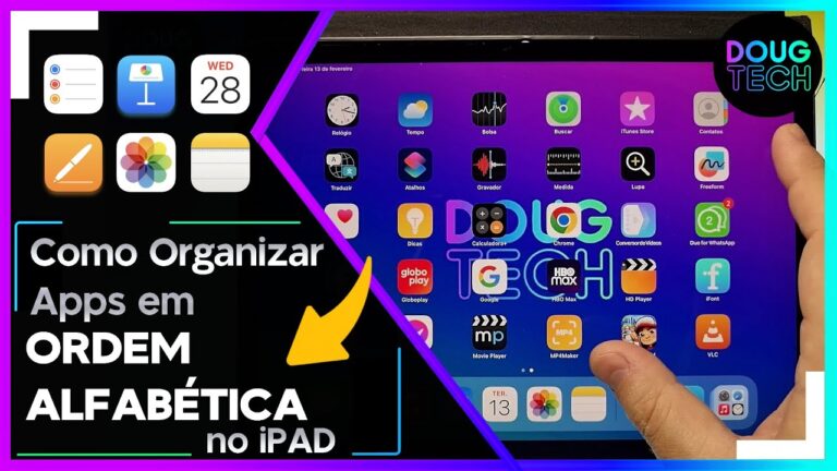 Como Organizar Apps em ORDEM ALFABÉTICA no iPAD