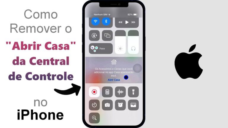 Como Remover o ''Abrir Casa'' da Central de Controle no iPhone