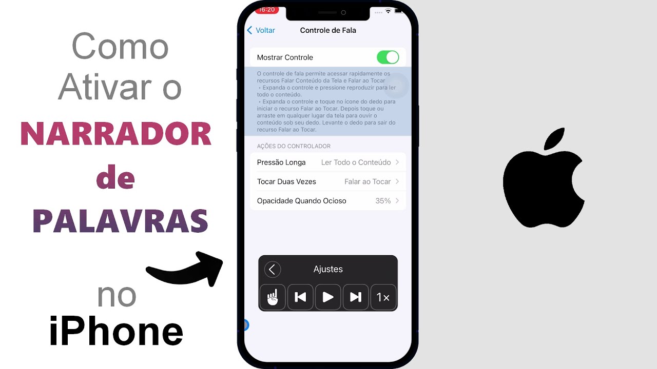 Como Ativar o LEITOR de TEXTO no iPhone