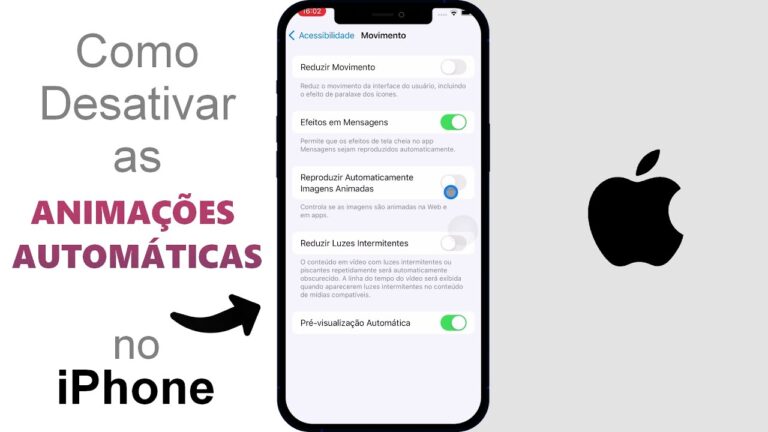 Como Desativar as ANIMAÇÕES AUTOMÁTICAS no iPhone