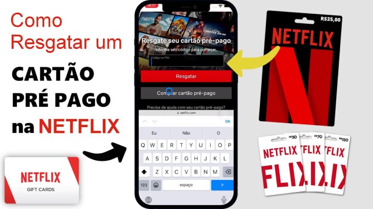 Como Resgatar um CARTÃO PRÉ PAGO na NETFLIX (Gift Card)