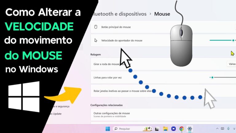 Como Alterar a VELOCIDADE do MOUSE no Windows