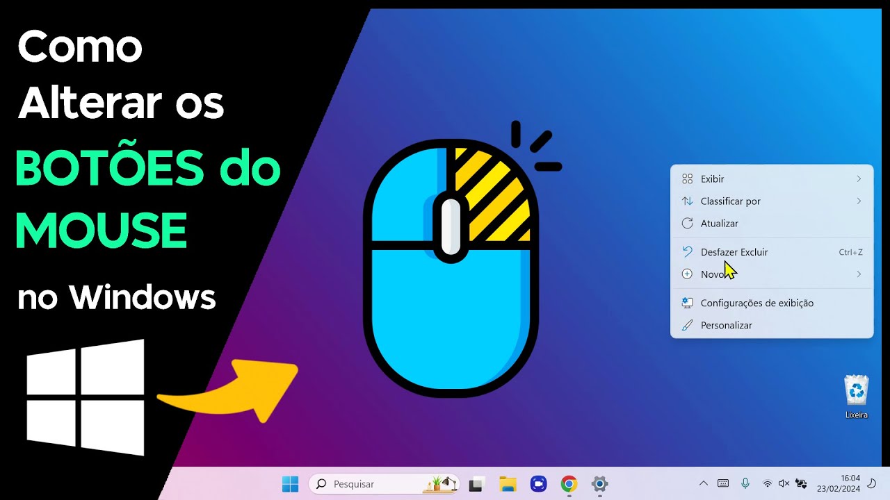 Como Alterar os BOTÕES do MOUSE no Windows