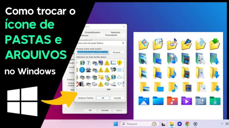 Como trocar o ÍCONE de Pastas/Arquivos no Windows