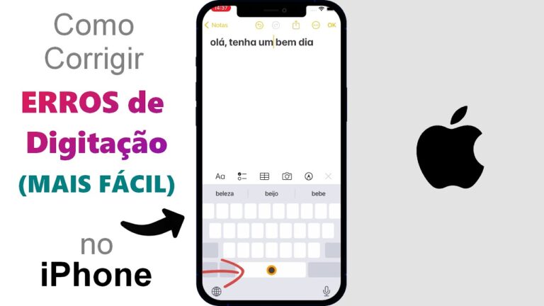 Como Corrigir ERROS de Digitação no iPhone (MODO FÁCIL✅)