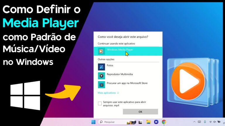 Como Definir o MEDIA PLAYER como Padrão de Música/Vídeo no Windows