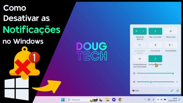 Como DESATIVAR as Notificações do Windows (Não incomodar)