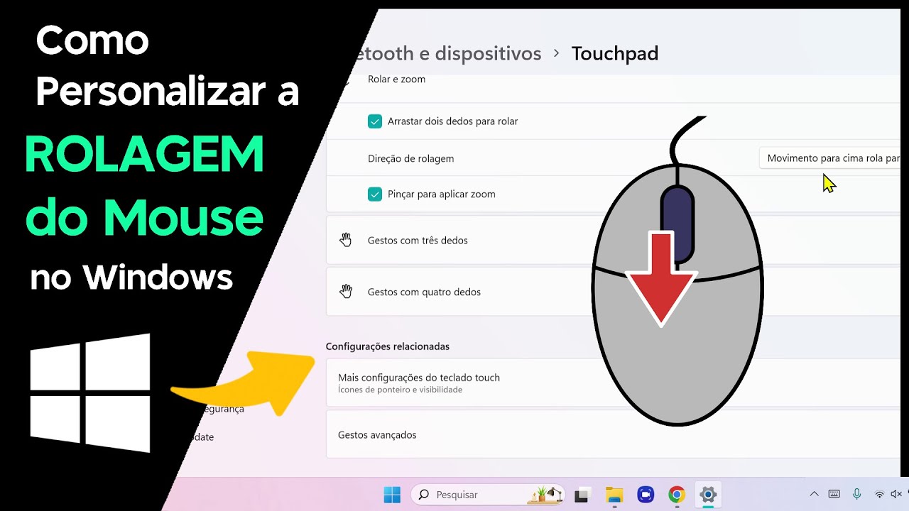 Como Personalizar a ROLAGEM do Mouse no Windows