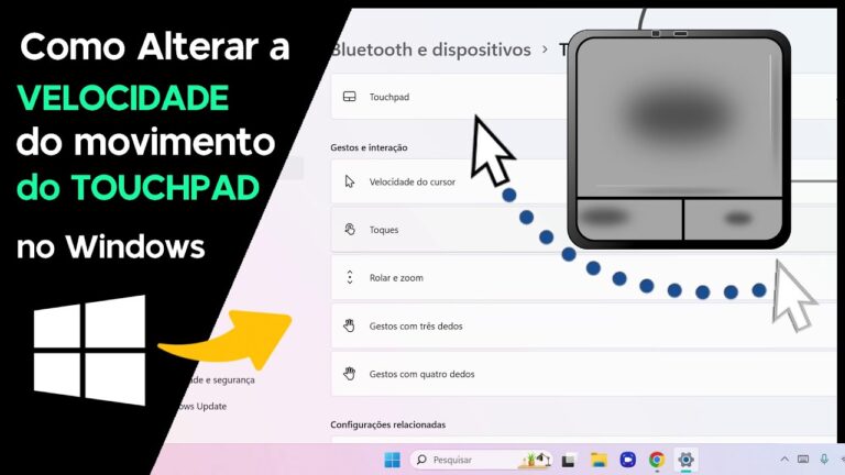 Como Alterar a VELOCIDADE do TOUCHPAD no Windows