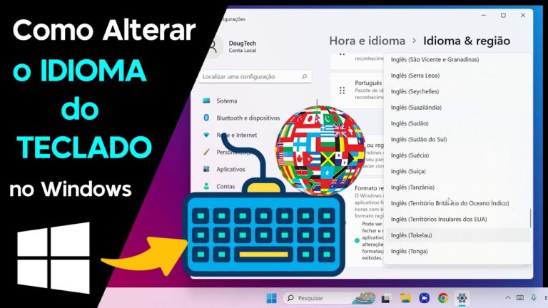 Como Alterar o IDIOMA do TECLADO no Windows